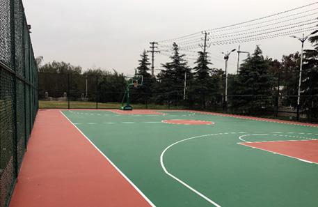 上海天馬工廠硅pu塑膠籃球場
