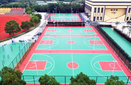 浙江省杭州市富陽中學室外硅pu球場